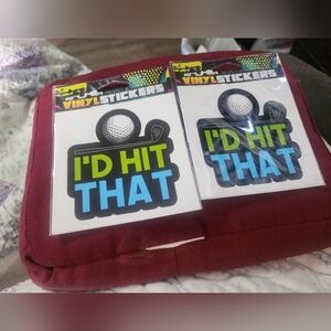 Yeti Stickers And 2 Golf Stickers